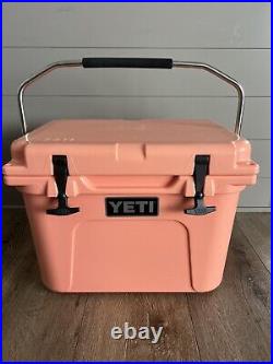 YETI Roadie 20 Cooler CORAL-Limited Edition -Discontinued Rare Color