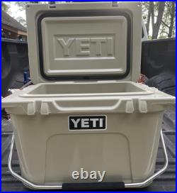 YETI Roadie 20 Hard Cooler Tan with Handle Discontinued YETI Roadie 20 Hard Cooler Tan with Handle Discontinued
