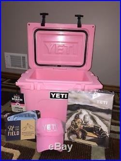 YETI Roadie 20 Qt Cooler Ice Chest PINK NEW with Ball cap Hat NEW IN BOX