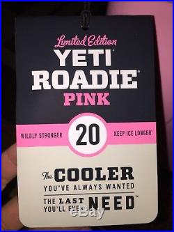 YETI Roadie 20 Qt Cooler Ice Chest PINK NEW with Ball cap Hat NEW IN BOX