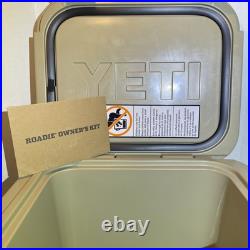 YETI Roadie 24 Cooler Handle Dual Latch Insulated Tan