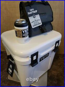 YETI Roadie 24 Hard Cooler YETI DAYTRIP BAG & YETI RAMBLER COLSTER CAN INSULATOR