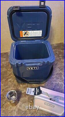 YETI Roadie 24 Hard Cooler YETI DAYTRIP BOX ICE PINK & YETI RAMBLER 20oz BOTTLE