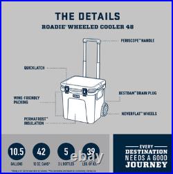 YETI Roadie 48 Rolling Cooler Heavy Duty 45L Ice Chest Free Shipping YETI Roadie 48 Rolling Cooler Heavy Duty 45L Ice Chest Free Shipping
