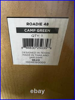YETI Roadie 48 Wheeled Cooler Camp Green Rare Limited Edition NEW LAST ONE