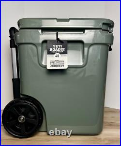 YETI Roadie 48 Wheeled Cooler Camp Green Rare Limited Edition NEW LAST ONE