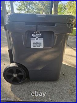 YETI Roadie 48 Wheeled Cooler Charcoal Grey