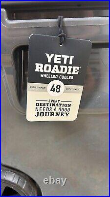 YETI Roadie 48 Wheeled Cooler with Retractable Periscope Handle Charcoal