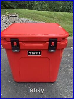 YETI Roadie 48 Wheeled Cooler with Retractable Periscope Handle Rescue Red NWT
