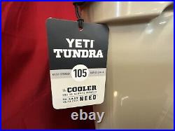 YETI TUNDRA 105 DESSERT TAN Cooler Wildly Stronger/Keeps Ice Longer (Brand New)