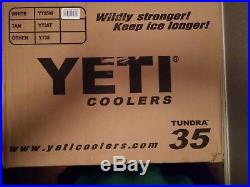 YETI TUNDRA 35 Cooler NEW in box from factory. White NEVER used! Was $300