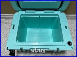 YETI TUNDRA 35 HARD COOLER? CUSTOM-SEAFOAM? WithDRY GOODS BSKT? RED LATCH KIT