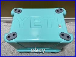 YETI TUNDRA 35 HARD COOLER? CUSTOM-SEAFOAM? WithDRY GOODS BSKT? RED LATCH KIT