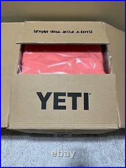 YETI TUNDRA 35 Hard Cooler? CUSTOM-CORAL? WithDRY GOODS BASKET & PINK LATCH KIT