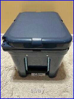 YETI TUNDRA 35 hard cooler CUSTOM NAVY! +DRY GOODS BASKET+LIGHT BLUE LATCH KIT