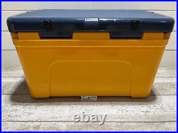 YETI TUNDRA 45? CUSTOM HARD COOLER withDRY GOODS BSKT-LTD ED ALPINE YELLOW withNAVY