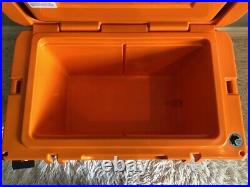 YETI TUNDRA 45 HARD COOLER? KING CRAB? ORANGE? WithDry Goods Basket SEALED BOX