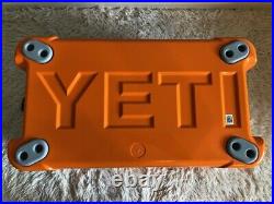 YETI TUNDRA 45 HARD COOLER? KING CRAB? ORANGE? WithDry Goods Basket SEALED BOX