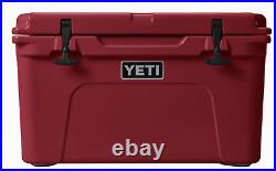 YETI TUNDRA 45 HARD COOLER LTD ED? HARVEST RED? WithDRY GOODS BASKET-SEALED BOX