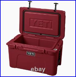 YETI TUNDRA 45 HARD COOLER LTD ED? HARVEST RED? WithDRY GOODS BASKET-SEALED BOX