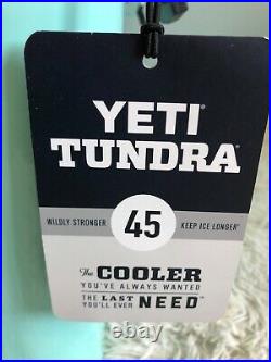 YETI TUNDRA 45 HARD COOLER LTD. ED. SEAFOAM! WithDRY GOODS BASKET & WARRANTY