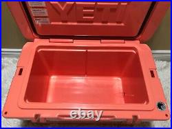 YETI TUNDRA 45 HARD COOLER withDRY GOODS BASKET LTD. ED? CORAL? SEE PIC's