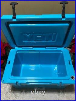 YETI TUNDRA 45 HARD COOLER withDRY GOODS BASKET-VERY RARE? LTD ED? REEF BLUE