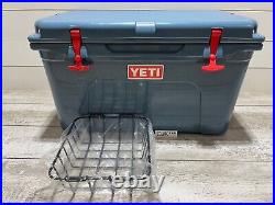 YETI TUNDRA 45 hard cooler? CUSTOM LTD ED? NORDIC BLUE? +? RED LATCH KIT