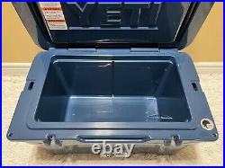 YETI TUNDRA 45 hard cooler+DRY GOODS BSKT NAVY! +YOU PICK COLOR of LATCH KIT