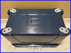 YETI TUNDRA 45 hard cooler+DRY GOODS BSKT NAVY! +YOU PICK COLOR of LATCH KIT