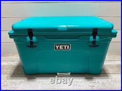 YETI TUNDRA 45 hard cooler RARE LTD ED AQUIFER BLUE! +DRY GOODS BSKT, SEE PIC's