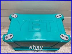 YETI TUNDRA 45 hard cooler RARE LTD ED AQUIFER BLUE! +DRY GOODS BSKT, SEE PIC's