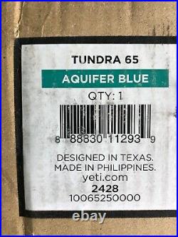 YETI TUNDRA 65 HARD COOLER LIMITED EDITION-AQUIFER BLUE! WithDRY GOODS BASKET