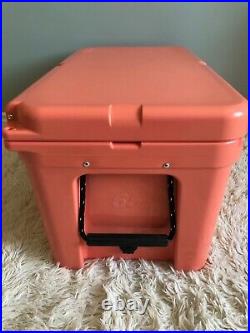 YETI TUNDRA 65 HARD COOLER LIMITED EDITION-CORAL! With DRY GOODS BASKET! NWT