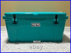 YETI TUNDRA 65 HARD COOLER LTD EDITION-AQUIFER BLUE! WithDRY GOODS BASKET SEE PICs