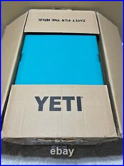 YETI TUNDRA 65 HARD COOLER LTD EDITION-AQUIFER BLUE! WithDRY GOODS BASKET SEE PICs