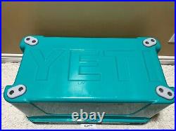 YETI TUNDRA 65 HARD COOLER LTD EDITION-AQUIFER BLUE! WithDRY GOODS BASKET SEE PICs