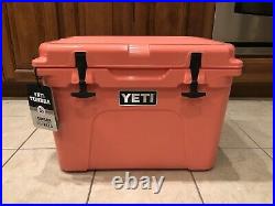 YETI Tundra 35 Cooler Coral NEW Nice! Discontinued Color Hard To Find