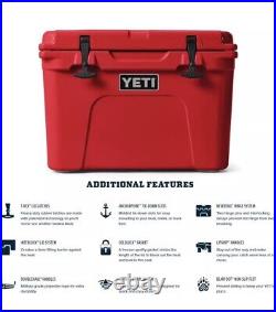 YETI Tundra 35 Cooler, Rescue Red