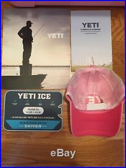 YETI Tundra 35 Pink Cooler Limitied Edition With Pink YETI Hat Excellent Rare
