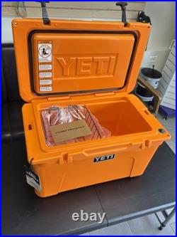 YETI Tundra 45 Cooler with Basket? King Crab Orange? NWT