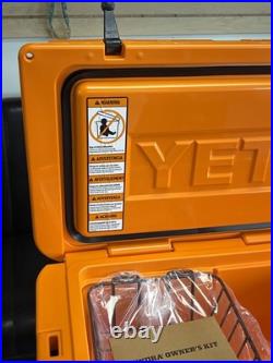 YETI Tundra 45 Cooler with Basket? King Crab Orange? NWT