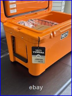 YETI Tundra 45 Cooler with Basket? King Crab Orange? NWT