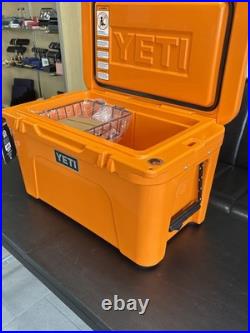 YETI Tundra 45 Cooler with Basket? King Crab Orange? NWT