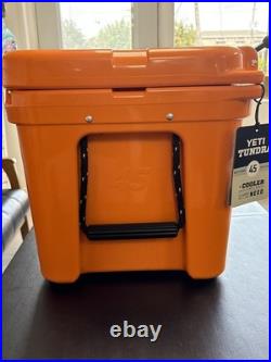YETI Tundra 45 Cooler with Basket? King Crab Orange? NWT