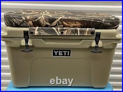 YETI Tundra 45 Desert Tan Cooler Camo Cushion New Nice! In Original Boxes