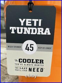 YETI Tundra 45 Hard Cooler King Crab Orange New with tags