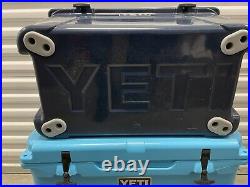 YETI Tundra 45 Navy Blue Cooler Used Store Display Nice! In Original Box