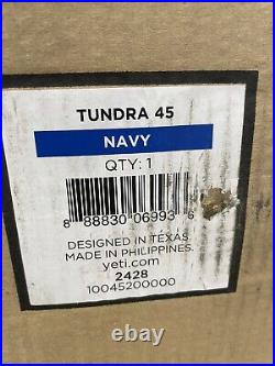 YETI Tundra 45 Navy Blue Cooler Used Store Display Nice! In Original Box