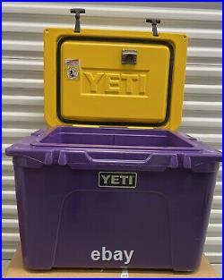 YETI Tundra 50 LSU or Vikings EXTREMELY RARE Used Purple and yellow Cooler